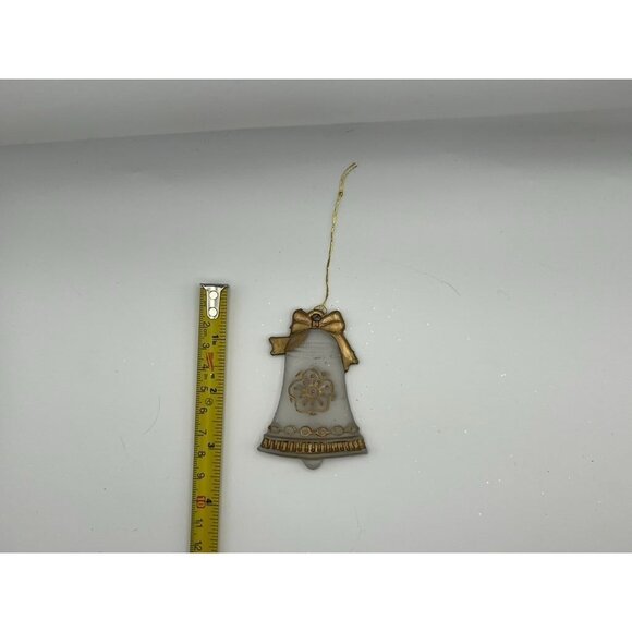 Vintage Frosted Glass Christmas Ornament Set (Lot of 3) - Picture 4 of 7